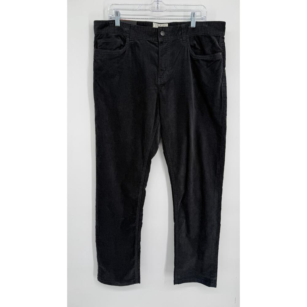 Copper & Oak Corduroy Pant Men 36 x 32 Charcoal Straight Leg Classic Traditional
